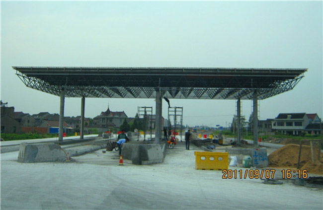 崇文收费站网架工程